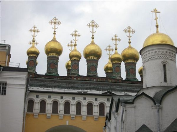 Onion-shaped domes of the Annuciation Cathdral