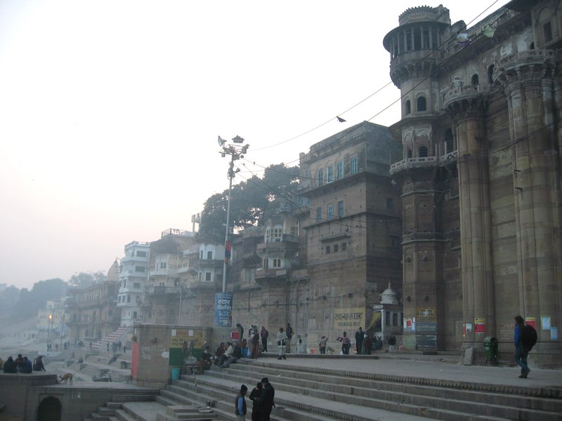 Typical backdrop to the ghats
