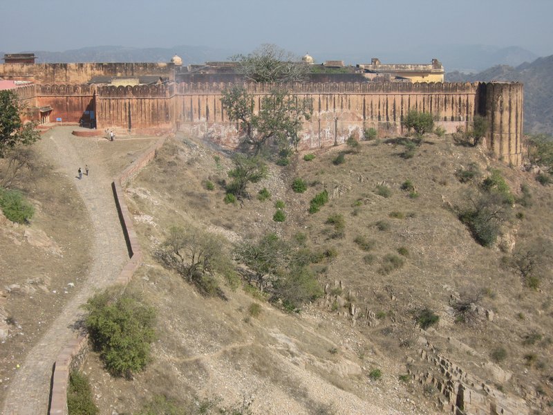 Looking across at the Jaigarh Fort