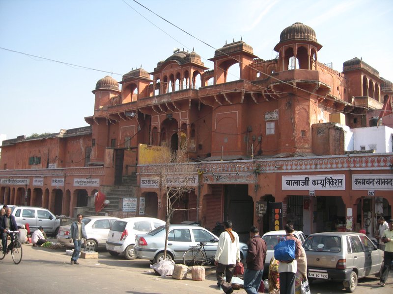 Typical stonework in the Pink city