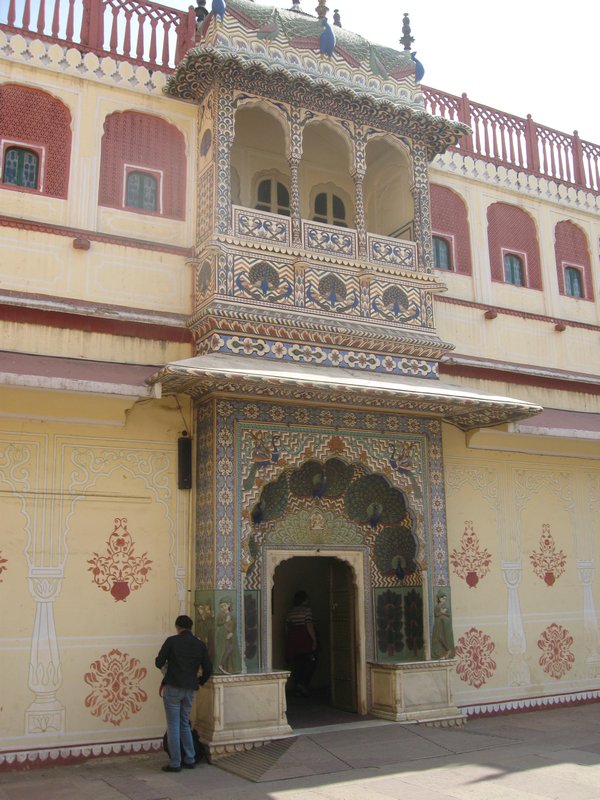 Attractive facade in the City Palace