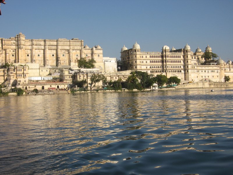 View of City Palace from the lake
