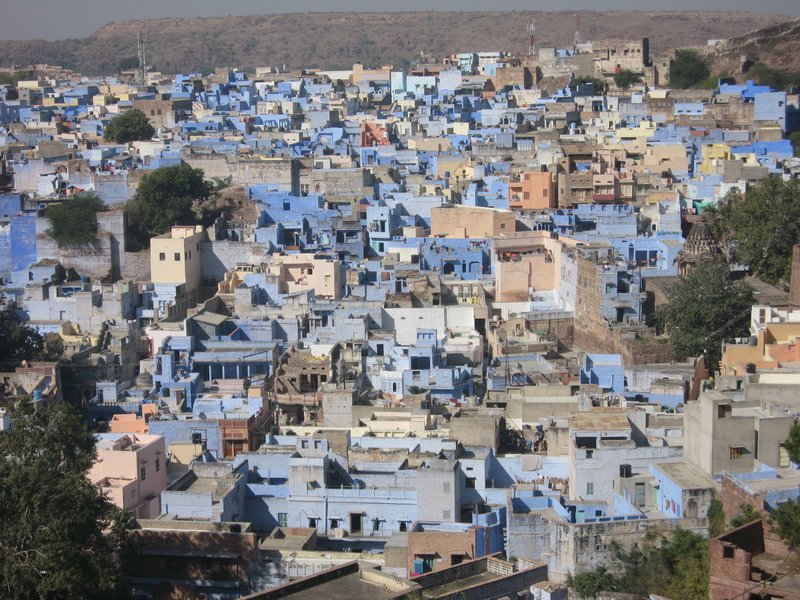 Panorama of the 'blue city'