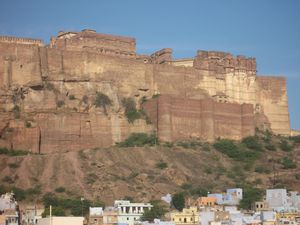 The Mehrangarh Fort, overlooking the city