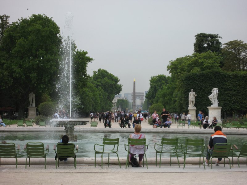 Park close to the Louvre