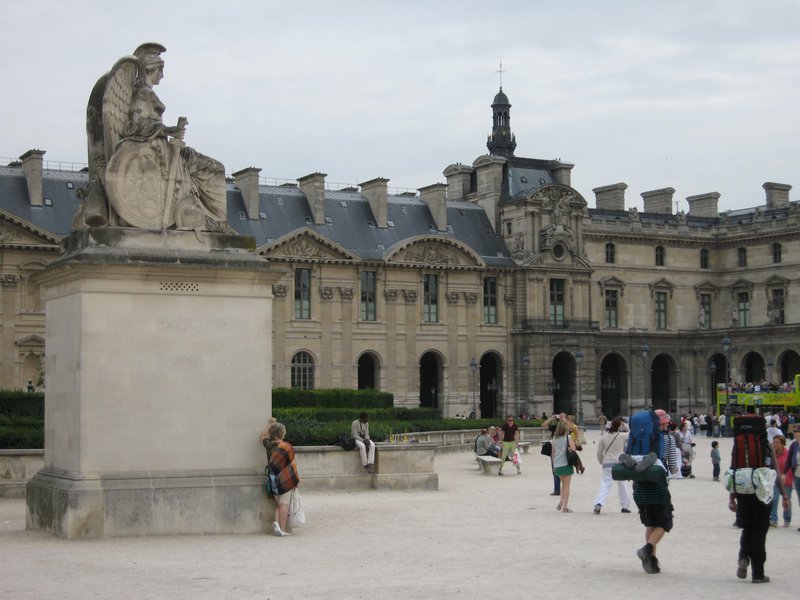 Part of the Louvre building