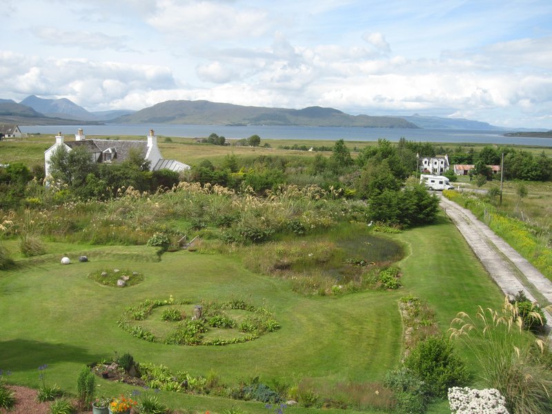 View from bedroom of our B&B at Broadford on Skye
