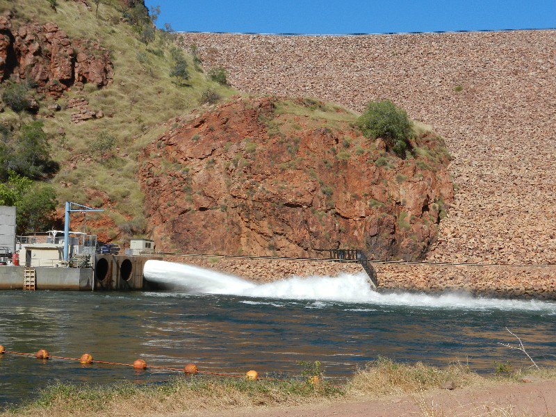 Dam at Lake Argyle above the Ord River