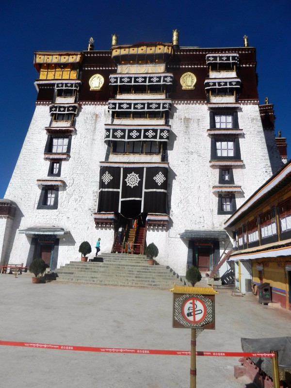 Part of the White Palace of the Potala