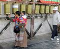 ... and spinning a few prayer wheels on the way