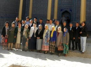 Group shot of Uzbek seniors