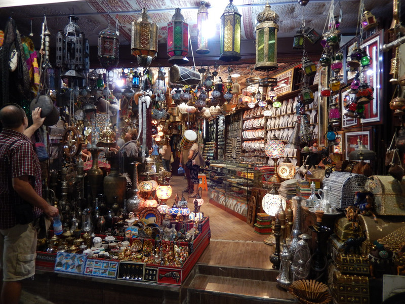 A stall at the Mutrah Souk
