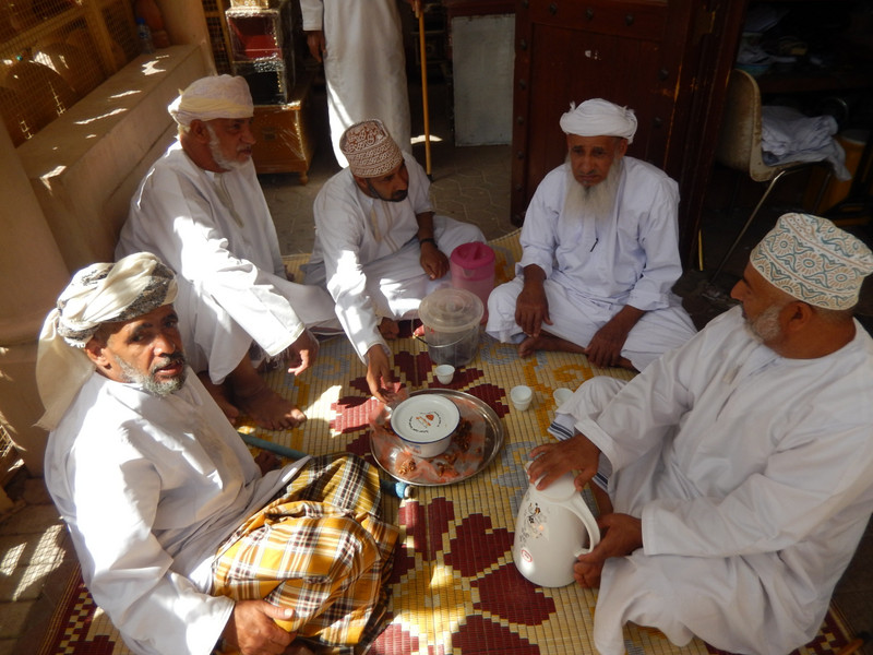 Our hosts for Coffee and Dates at Nizwa Souk