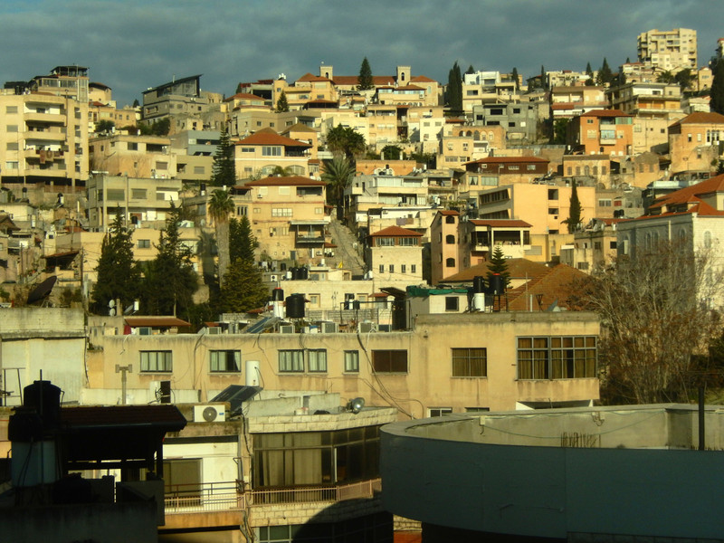 Backdrop of houses in Nazareth