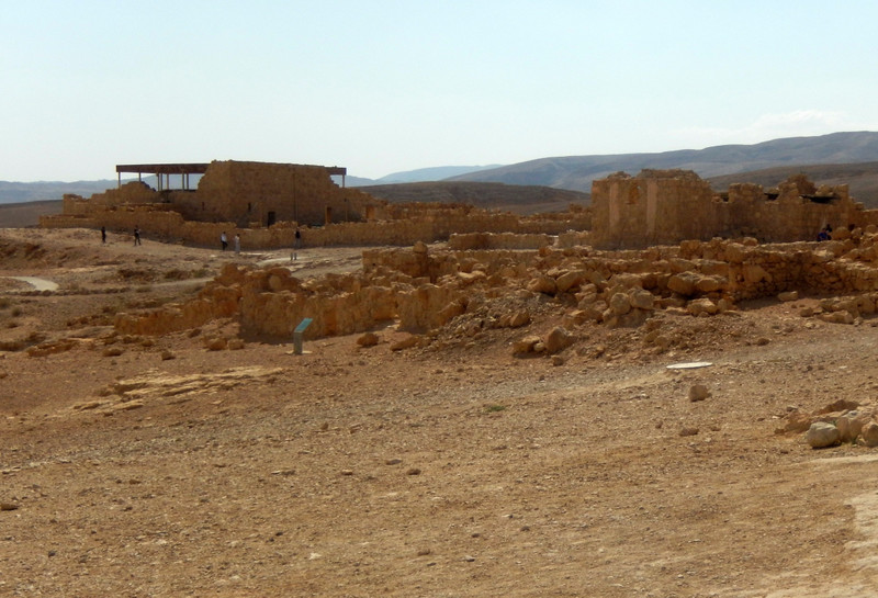 General view of the Masada site ...