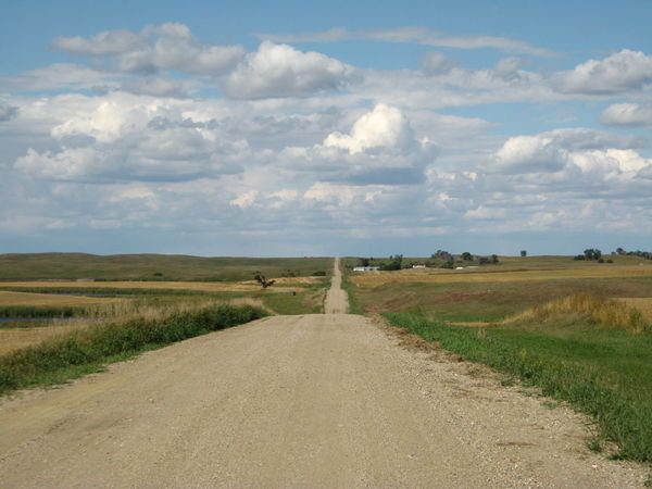 Classic Dirt Road in North Dakota