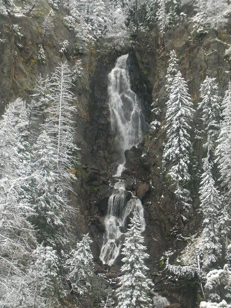 Snow at Waterfall