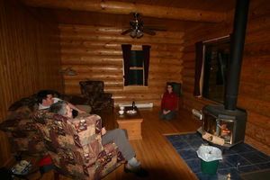 The log cabin we stayed at