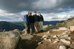 The four of us at the summit