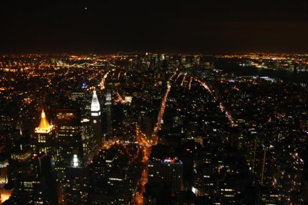 The view from the top of the Empire State Building