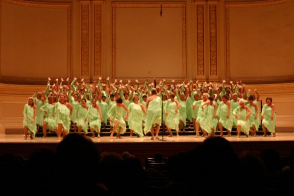 Christchurch City Chorus performing at Carnegie Hall