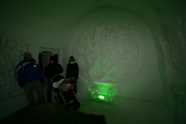 Inside the ice hotel