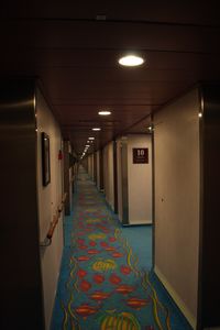 The hallway that never ends on the ship
