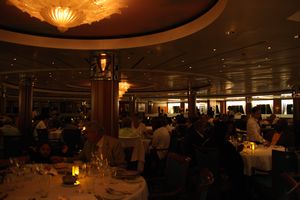 One of the restaurants on the ship