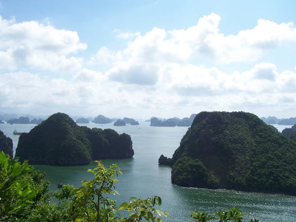view over Halong Bay...