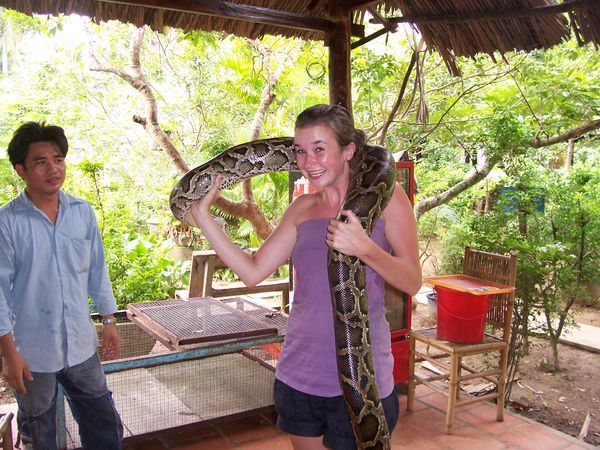 claire and a python