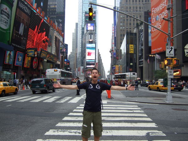 Glynn in Times Square