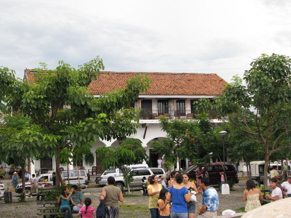 town square of Suchitoto - El Salvador