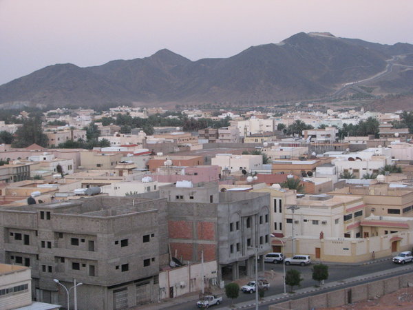 evening view from the fort in Ha'il