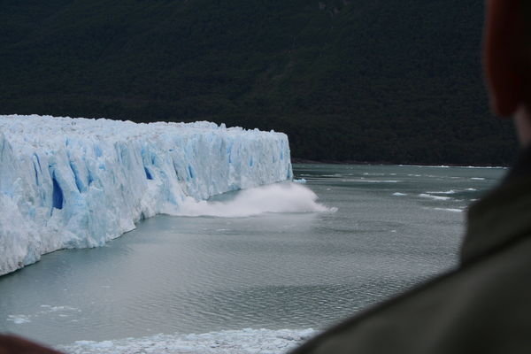 Ice calving off the Perito Moreno Glacier