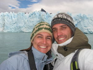 Lounging around at Glacier Perito Moreno