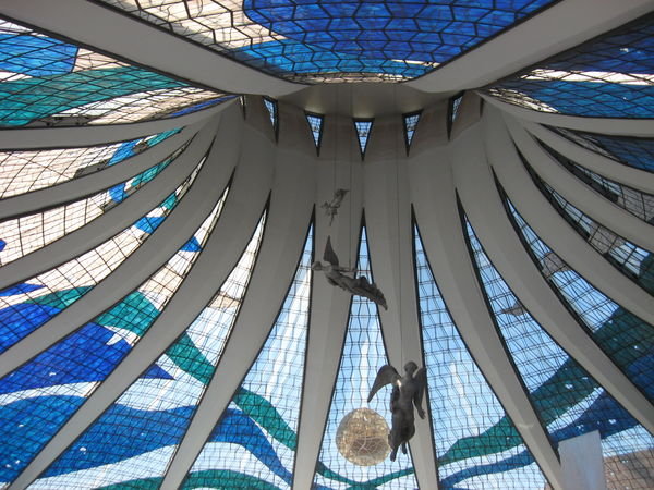 Ceiling of the Brasilian Metropolitana Cathedral