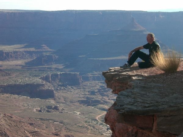 Joey overlooking Canyon Lands