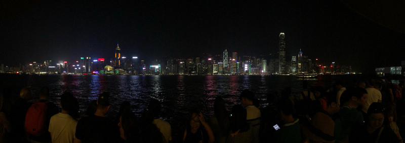 Panorama of Hong Kong Light Show