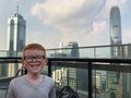 Liam on top of Hong Kong