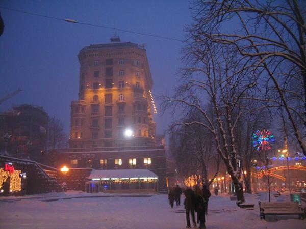 Kiev in the evening.