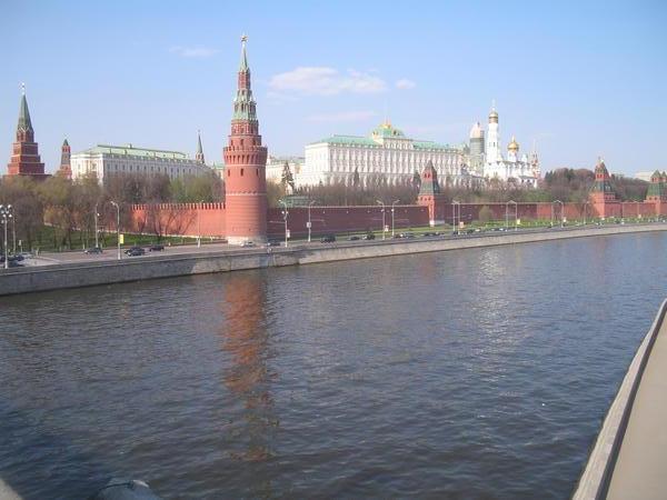The River Moskva and the Moscow Kremlin.