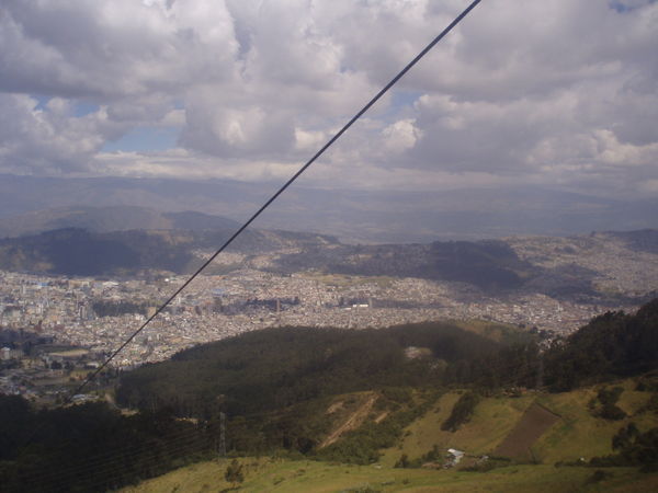 Up in the cable car
