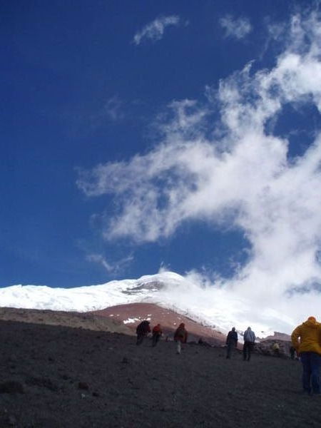 On the way up Cotopaxi