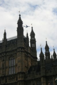 Planes over Westminster