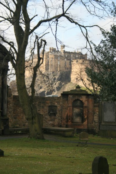 Castle from graveyard