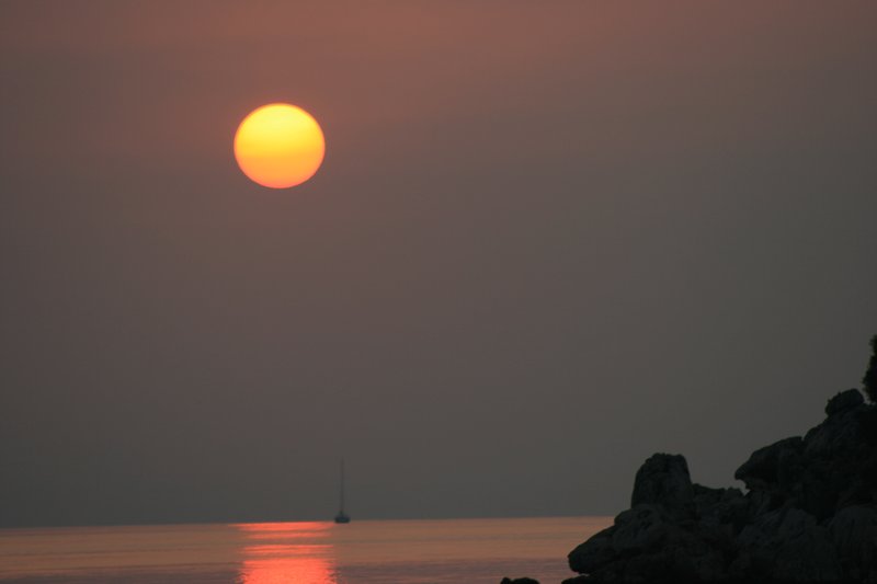 Sunrise over the Med