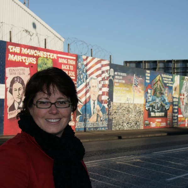 Me at the Peace Wall