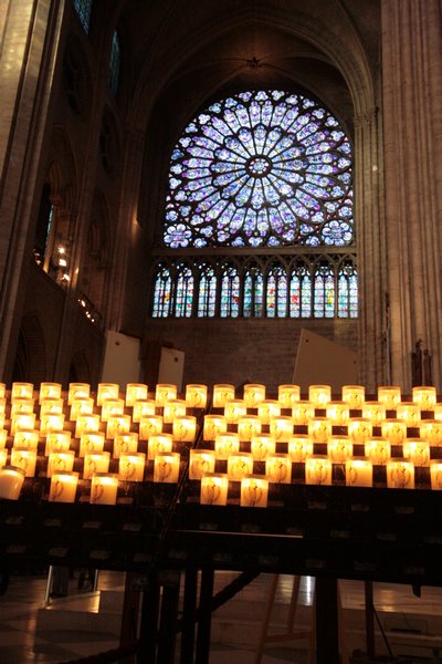 Candles & Rose Window