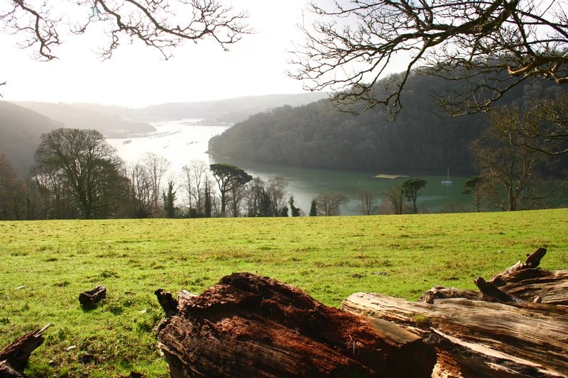 Looking down to the Dart Estuary
