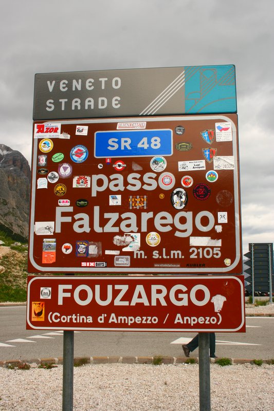 The sign at the pass